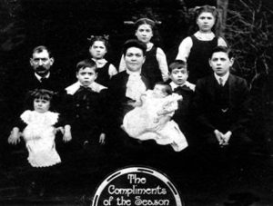 1912 Aston Family Glamorgan Wales UK