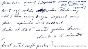 Coconut Cream Pie Recipe - FavouriteFamilyRecipes