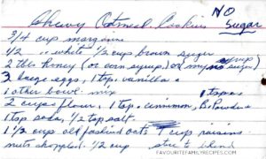 Chewy Oatmeal Cookies Favourite Family Recipes