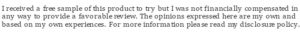 Product Review Disclosure - Book