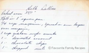 Hello Dollies P1 Favourite Family Recipes