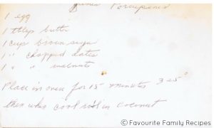 Junes Porcupines Favourite Family Recipes
