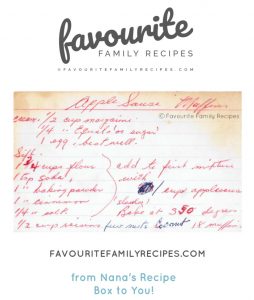 APPLE SAUCE MUFFIN RECIPE - FAVOURITEFAMILYRECIPES.COM 1