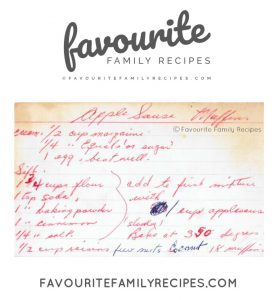 APPLE SAUCE MUFFIN RECIPE - FAVOURITEFAMILYRECIPES.COM 2