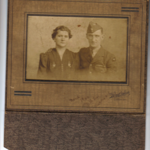 March 1944 Harriet Ellen Hunt, nee Aston (Grandma Davis) with husband Isaac W Hunt